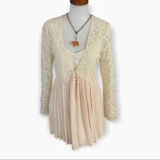 Ethereal by Paper Crane top tunic w/tank Romantic Boho Style
