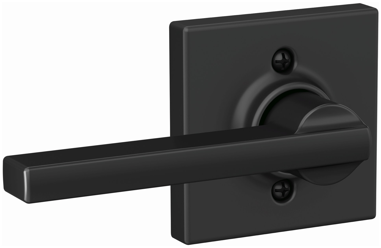 Schlage F170-LAT-COL Latitude Non-Turning One-Sided Dummy Door - Black