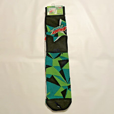 SOCKS - MOUNTAIN DEW Socks, Pair Of Crew Socks Mens Size Medium 6-10 NEW