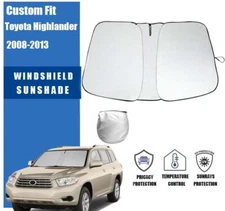 Custom For Toyota Highlander 08-13 Car Windshield Sun Shade Front Shield Cover