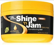AMPRO PRO Shine 'n Jam Conditioner Gel Extra Hold 8oz Good for Natural Hair NEW