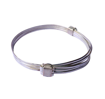 Handmade Bracelet African Elephant Hair Unisex Silver Made in Kenya