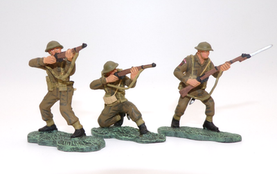 William Britain WWII - Lot De 10 Figurines Infanterie US - échelle 1:32 - Plomb