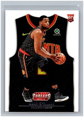 2018-19 Panini Threads Omari Spellman RC #163 SP Rookie Card Hawks Icon Jersey