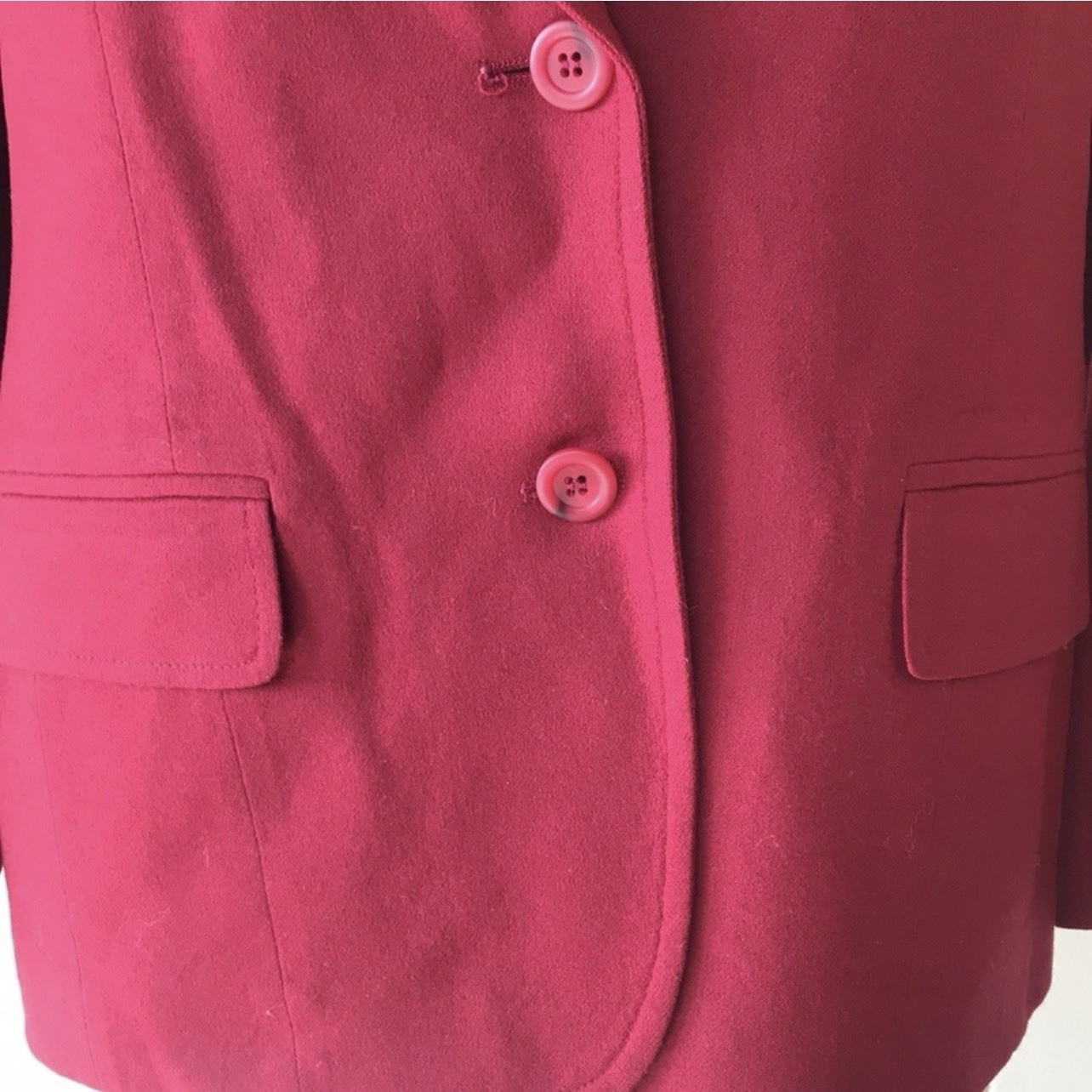 Pendleton Red Virgin Wool Notch Lapel Blazer Jack… - image 5