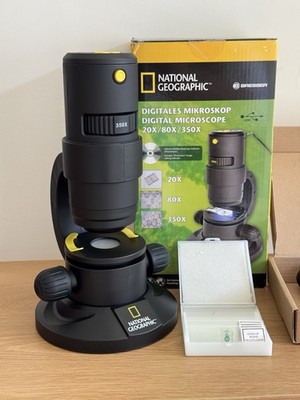 National Geographic Digital Microscope PC USB 20x/ 80x/ 350x Kids STEM 2012