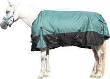 1200D Waterproof Horse Blanket, Medium Weight Winter Turnout, 78" Greenblack