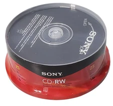 SONY CD-RW 80 MIN 700 MB 25 PACK