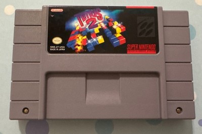 SNES Tetris 2 Super Nintendo Game Only - Tested & Working!