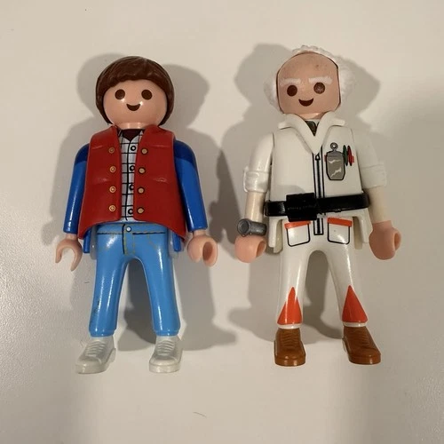 Vintage Playmobil Marty McFly And Doc Brown Back To The Future Geobra