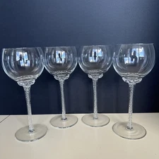 Bohemia Crystal Crystalex Suzanne 8.5 Inch Wine Glass Set of 4-Gorgeous!