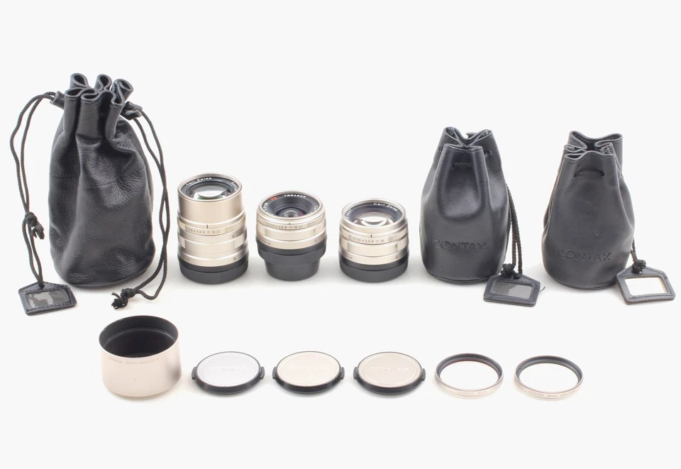 [MINT] Contax Carl Zeiss 28mm 45mm 90mm 3 Lenses for G1 G2 From JAPAN - Image 2 of 4