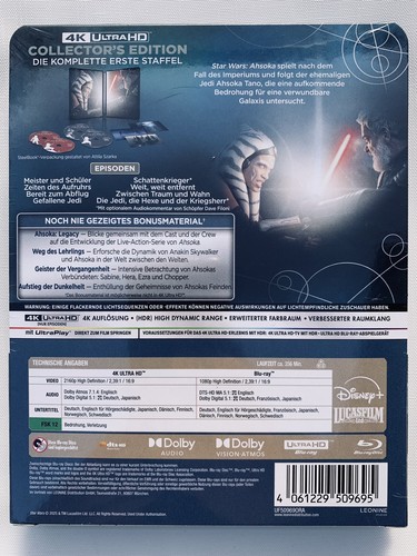 STAR WARS: Ahsoka Staffel 1 🇩🇪 Lim. STEELBOOK 4K UHD + Blu-ray NEU/OVP OOP😱 - Bild 2 von 2