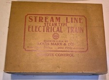 Vintage Marx O Gauge Steam Type Electrical Train Set 5 Piece No Controller.