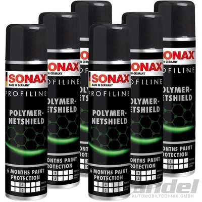6x 340ml SONAX PROFILINE POLYMER NETSHIELD LACKVERSIEGELUNG GLANZVERSIEGELUNG