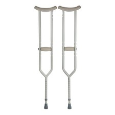 McKesson Steel Adult Underarm Crutches, 5' 2" to 5' 10" User Height, Up to...