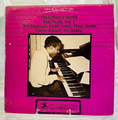 LP: Thelonious Monk, Blue Monk, Vol. 2, Prestige, Prestige Historical Series,