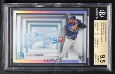 2022 Bowman Bowman in 3-D! Wander Franco #B3D-1 BGS 9.5 GEM MINT 10df