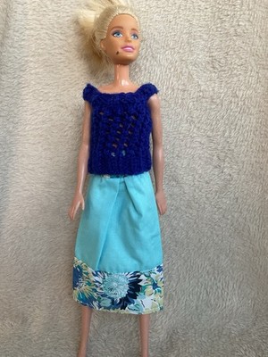 ROCK UND TOP - PASSEND FÜR PUPPE BARBIE GRÖSSE PORTOFREI #4192
