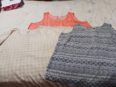 LOT OF THREE*FADED GLORY* Tops*Size 4X(26/28)*See Pictures For Details 