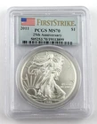 2011 $1 Silver Eagle PCGS First Strike MS70