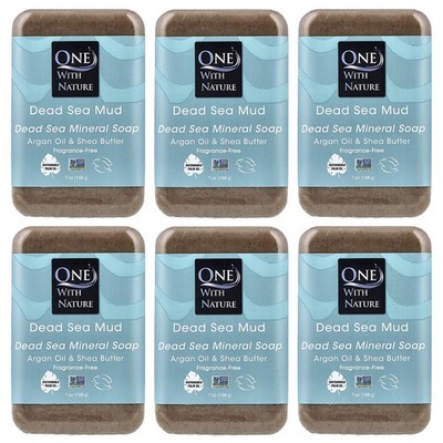 Dead Sea Mud Mineral Bar Soap, Fragrance-Free, 7 oz (198 g)