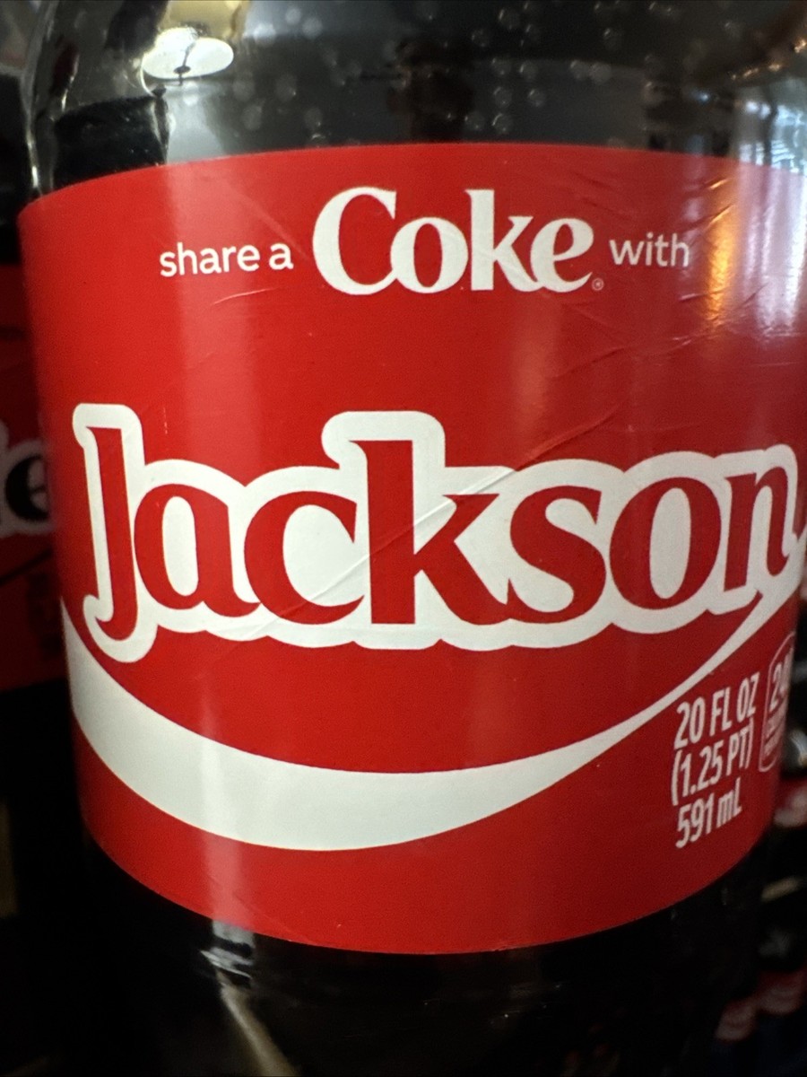 GMHS552A○COCA-COLA BRAND コカコーラブランド 「Coke Share a Coke with Jackson 2025 Personalized Gift Coca Cola Bottle