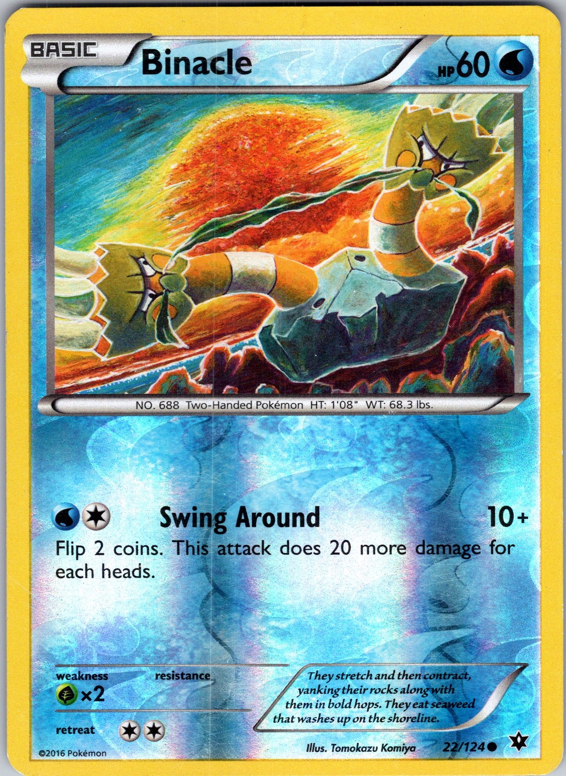 Binacle 22/124 XY - Fates Collide Pokemon TCG LP