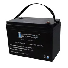 6-Volt 200 Ah Rechargeable Sealed Lead Acid SLA Battery
