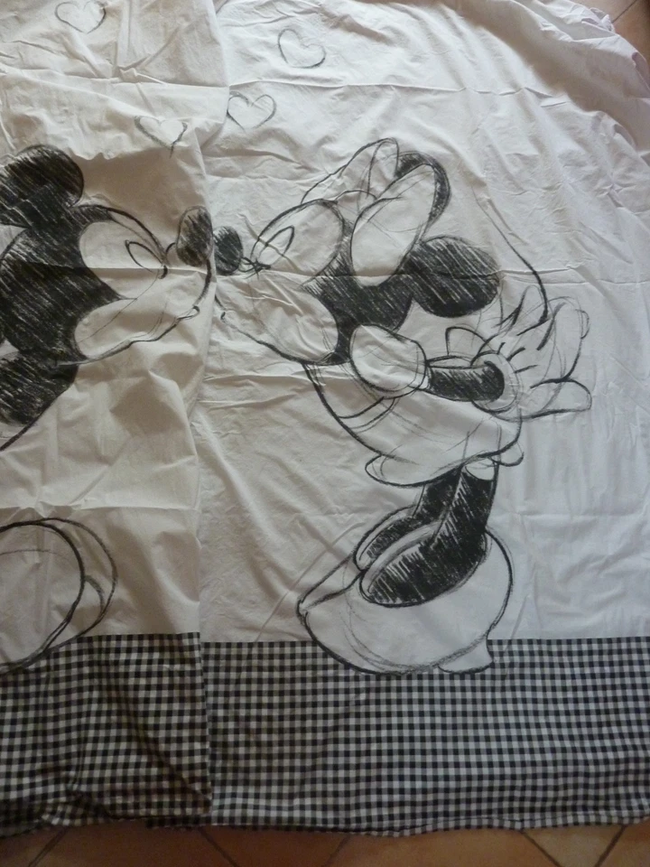 Bettwäsche Doppelpack  "Mickey Mouse" Baumwollleinen 1,35 x 2 m + 80 x 80 cm - Bild 4 von 4