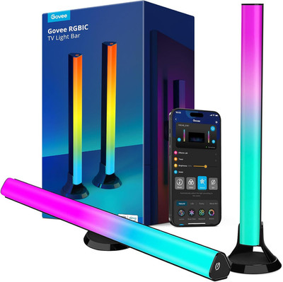 RGBIC Light Bars, 15 Inches WiFi TV Backlight Suitable for 45-70 inch TVs, Smart