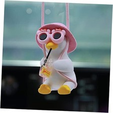 Cool Swinging Duck Car Hanging Ornament, Pendant Interior Rearview Bottle Duck
