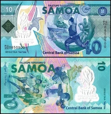 Samoa 10 Tala, 2019, P-45, UNC Commemorative, Polymer