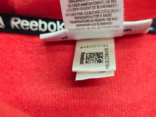 Reebok Boys Pullover Hoodie Sz 18 XXL Red 1/4 Zip Sweatshirt Future Of Fitness - Picture 7 of 10