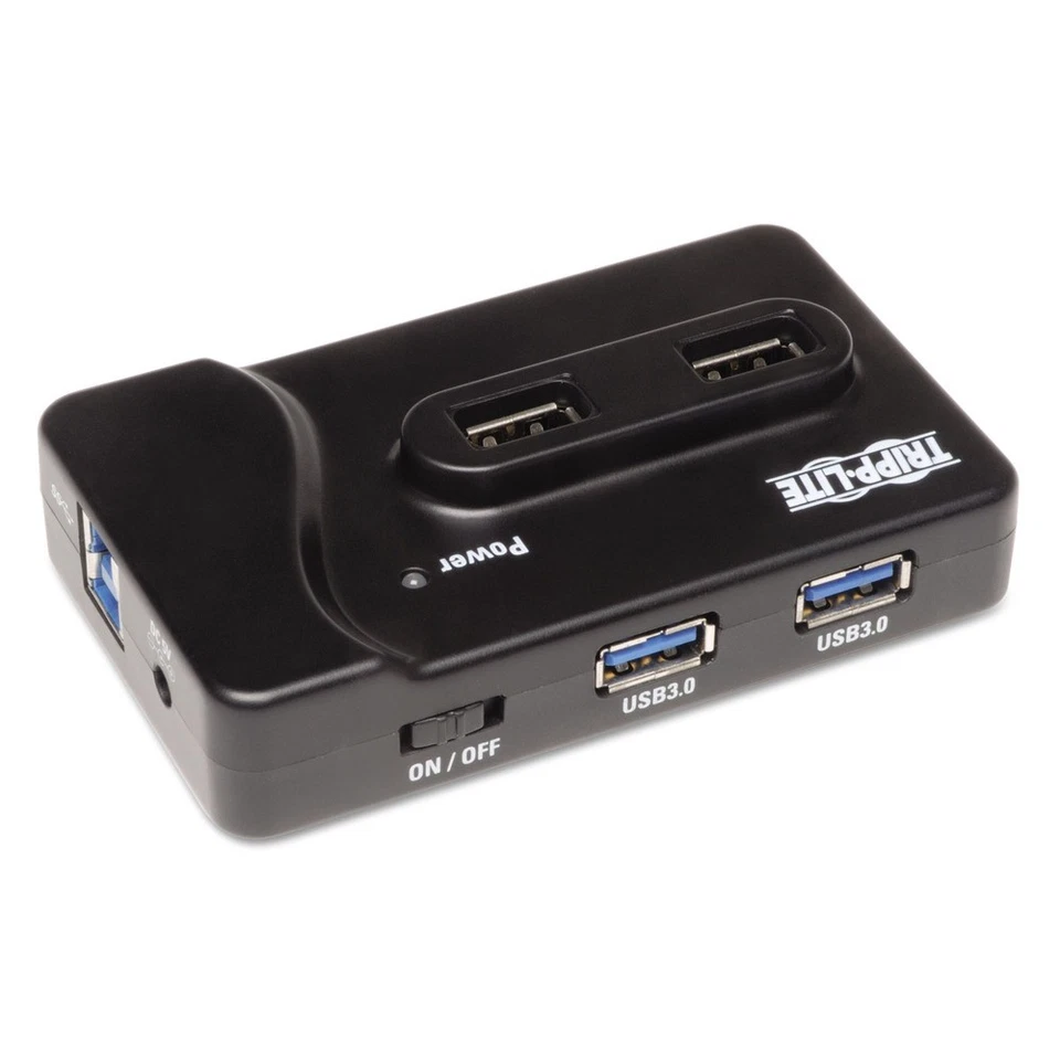 Tripp Lite U360412 6 Ports USB 3.0 SuperSpeed Charging Hub - Black New - Image 2 of 3
