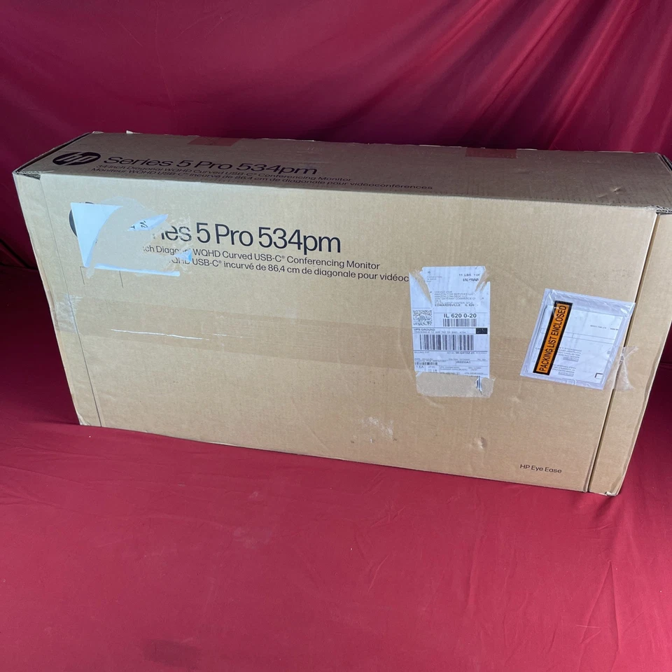 HP Series 5 Pro (534PM) 34" WQHD USB-C Conferencing Curved Monitor - Brand New! - Image 3 of 4
