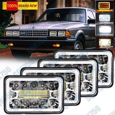 4pcs 4x6 Led Headlights Hilo Sealed Beam For Toyota Land Cruiser 1988 1989 1990