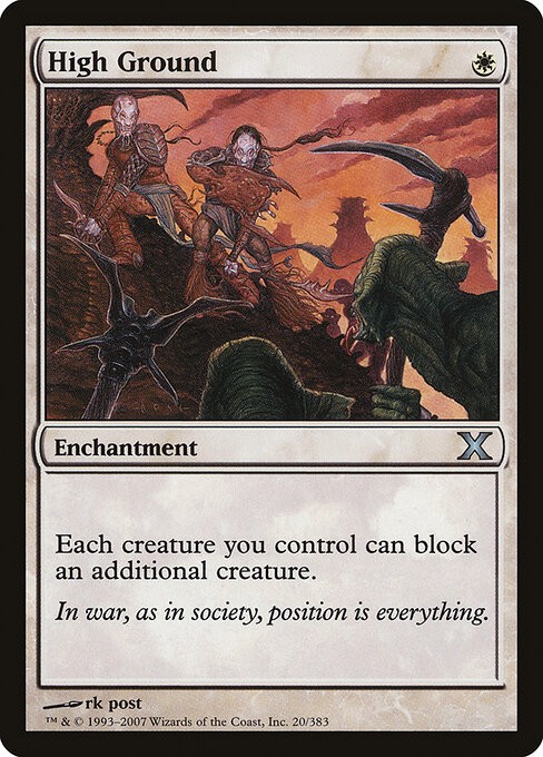 High Ground NonFoil Tenth Edition 20 NM MTG
