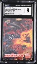 2020 Upper Deck Marvel Annual Splash-Ticular 3D Venom #25 Page CGC 9