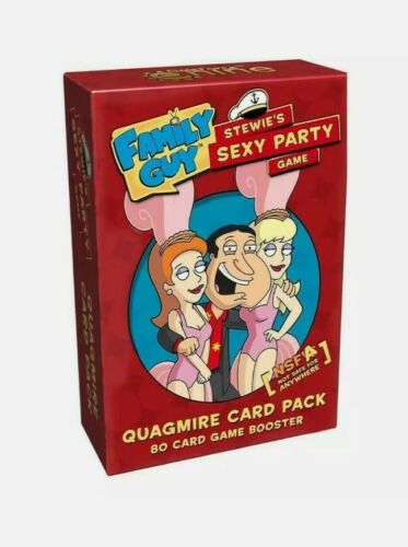 Family Guy Stewie's Sexy Party Adult Game, Quagmire Cards 80pk Card Game Booster