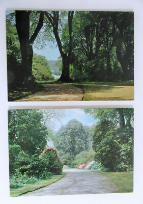 Postcards Lot 2 x Trelissick Gardens near Truro Cornwall England AK ~1970/80
