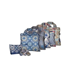 Envirosax Mallorca Reusable Tote Bag, Multicolor, 19.5" x 16.5" Set... Fast Ship