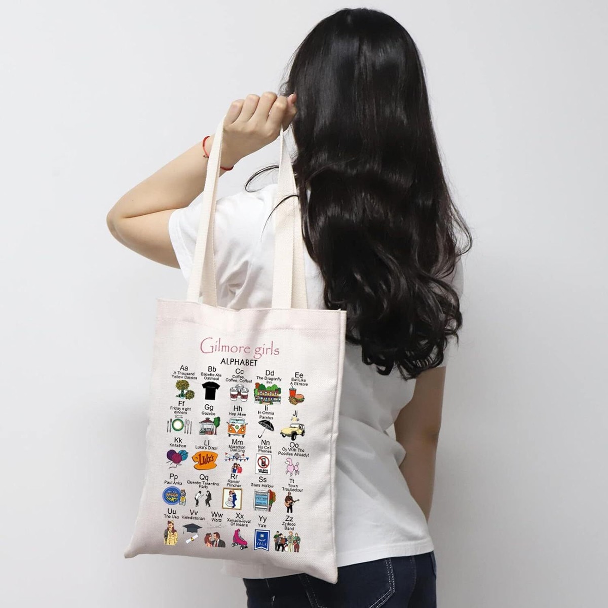 Borsa Tote Gilmore Girls – Luke's Diner, Borsa In Tela Impermeabile Per Fan Della Serie TV