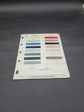 1962 DITZLER PPG FINISHES DODGE DART LANCER POLARA PAINT CHIP SWATCH SHEET 