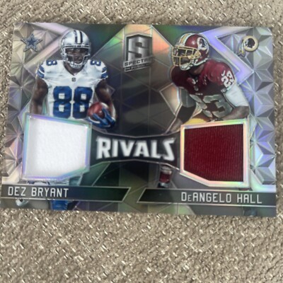 2016 Panini Spectra Rivals #3 DeAngelo Hall/Dez Bryant /49 Dual Relics