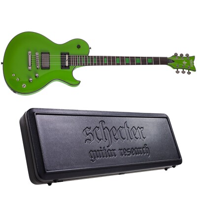 Schecter Kenny Hickey Solo-6 EXS Baritone Electric Guitar Steele Green +Case NEW