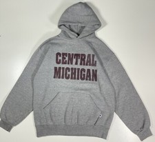 Vintage Central Michigan Hoodie Sz M Russell Athletic Made In USA 90s
