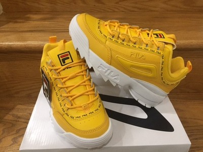 yellow disruptor fila