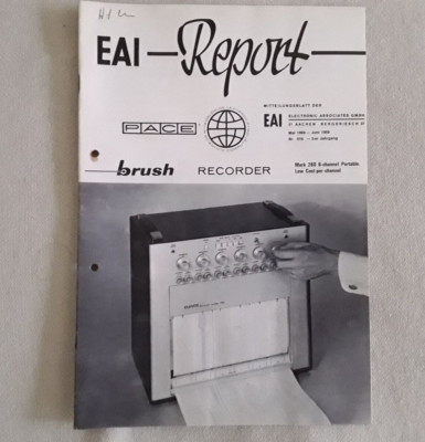 EAI-Report Mitteilungsblatt Nr.16 Mai - Juni 1969 Clevite brush Datapoint