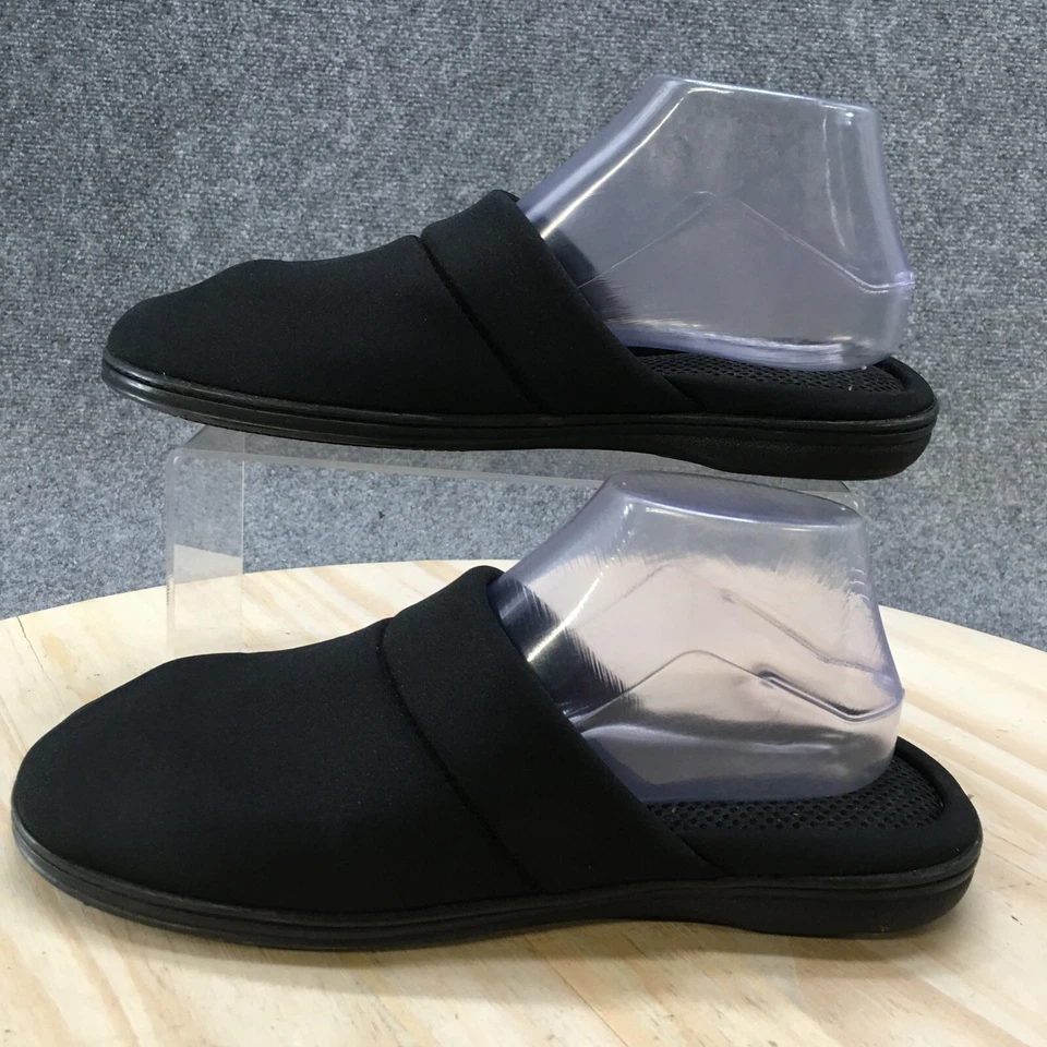 Lazee 狗鞋女式 9.5 - 10.5 拖鞋黑色骡子懒人鞋露趾休闲 — 第 2/4 张图片